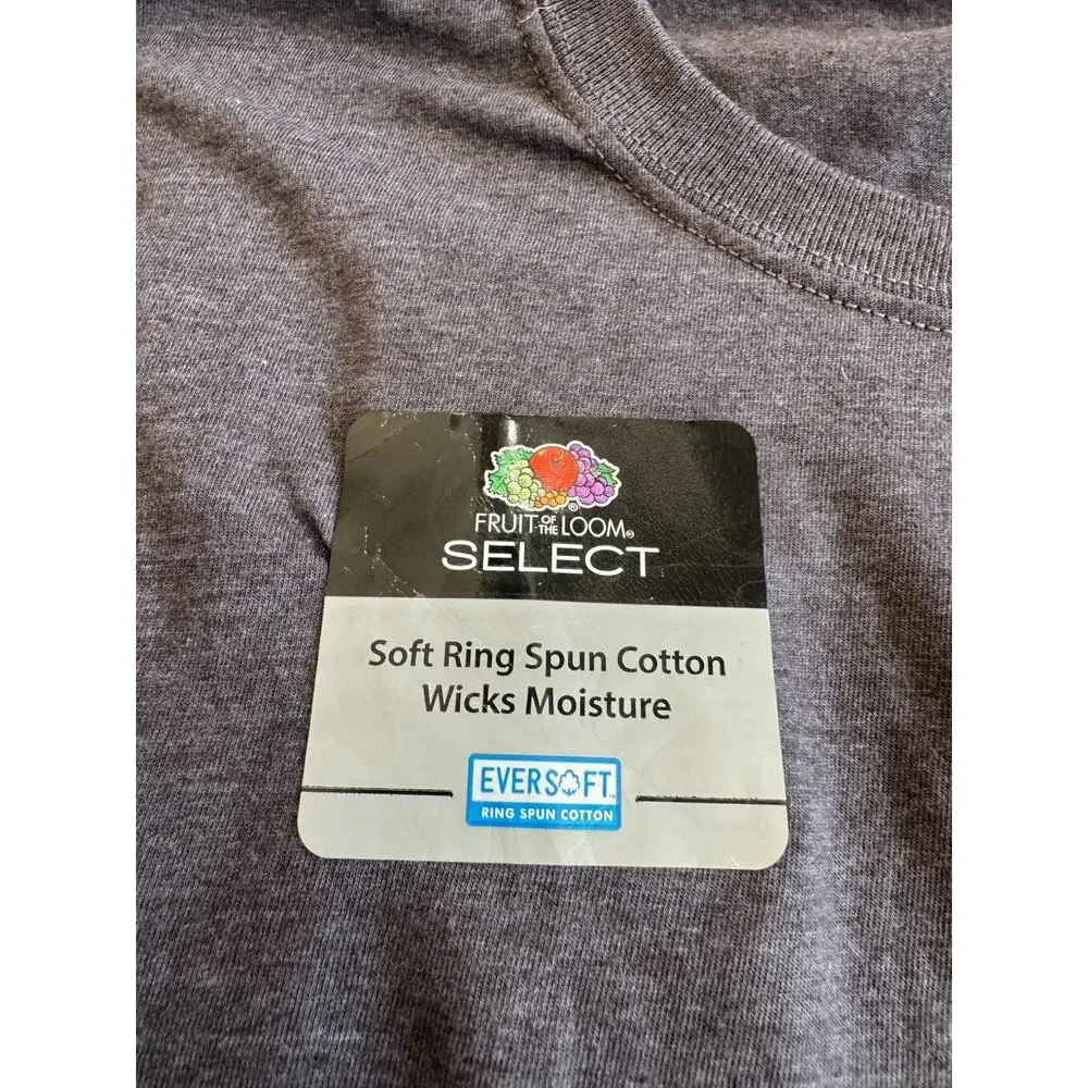 (2) Fruit of the Loom Select men's long-sleeve crewneck shirts NEW Size Large